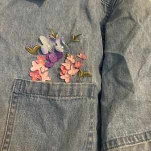 Lemongrass button down denim shirt - size XL